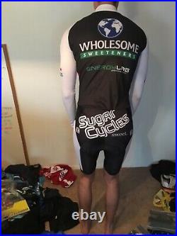 Men's cycling jersey mens medium Size 4 Racing Singlet Suit Long Sleeve l/s
