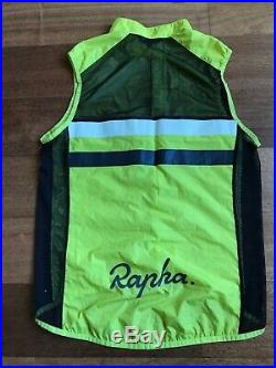 Mens Rapha Long Sleeve Brevet Jersey and Vest Size Large Green And Grey
