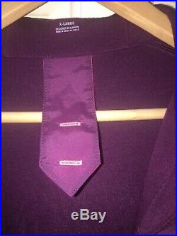 Mens Rapha Merino Wool long sleeved Hooded Top RN136413 purple size XL