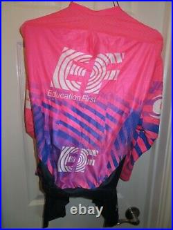 Mint 2020 RAPHA EF Pro Cycling Team Long Sleeve AeroSuit TT Skinsuit Medium Pink