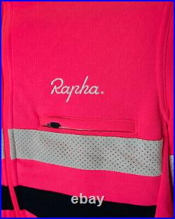 Mint Rapha Pro Team Long Sleeve Brevet Jersey Hi-Viz Pink Small