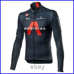 NEW 2021 Castelli INEOS GRENADIERS Thermal Long Sleeve Jersey, SAVILE BLUE, XL