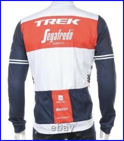 NEW 2021 Santini TREK SEGAFREDO Cycling Long Sleeve WHITE/RED Size XL