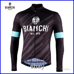 NEW Bianchi Milano BIANZONE Long Sleeve Cycling Jersey BLACK