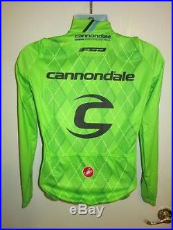 NEW CASTELLI Cannondale UCI Pro Cycling Team Long Sleeve Jersey Jacket Small S
