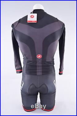 NEW Castelli CX 2.0 Speedsuit Men's Small Long Sleeve Black/Red