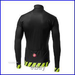 NEW Castelli PISA Thermal Long Sleeve Full Zip Cycling Jersey LIGHT BLACK