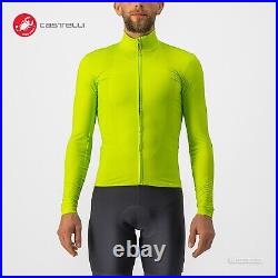 NEW Castelli PRO THERMAL MID Long Sleeve Jersey ELECTRIC LIME