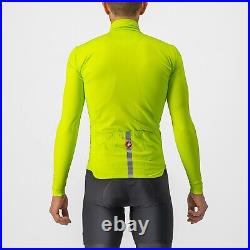 NEW Castelli PRO THERMAL MID Long Sleeve Jersey ELECTRIC LIME