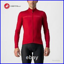 NEW Castelli PRO THERMAL MID Long Sleeve Jersey PRO RED