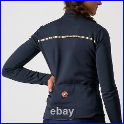 NEW Castelli SINERGIA 2 Womens Long Sleeve Jersey SAVILE BLUE/BRONZE