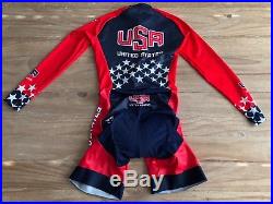 NEW Cuore Team USA Womens Long Sleeve Skinsuit Size Small Road Cycling