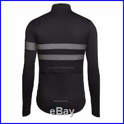 NEW Rapha Long Sleeve Brevet Jersey XL Black Cycling Reflective 3M Hi Viz Pro
