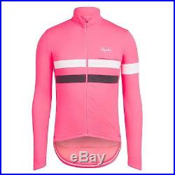 NEW Rapha Long Sleeve Brevet Jersey XS L Pink Cycling RCC Hi-Viz Pro RARE