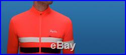 NEW Rapha Long Sleeve Brevet Jersey XXL CORAL Cycling RCC Hi Viz Reflective Pro