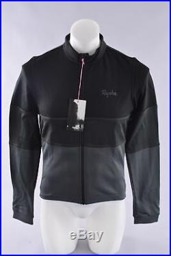 NEW Rapha Long Sleeve TriColour Merino Wool Cycling Jersey Men's Large Black