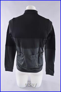 NEW Rapha Long Sleeve TriColour Merino Wool Cycling Jersey Men's Large Black
