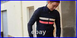 NEW Rapha Men's Cycling Brevet Windblock Jersey XL Long Sleeve RCC Navy Blue