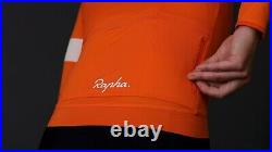 NEW Rapha Men's Cycling Core Long Sleeve Jersey XL RCC Orange White Racing