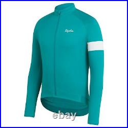 NEW Rapha Men's Cycling Core Long Sleeve Jersey XL RCC Turquoise White Racing