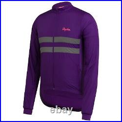 NEW Rapha Men's Cycling Jersey L Brevet Long Sleeve Windblock Large Purple RCC