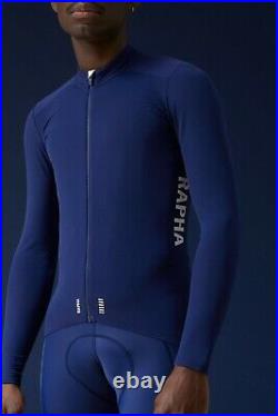 NEW Rapha Men's Cycling Pro Team Aero Jersey XL Long Sleeve Navy Blue RCC Racing
