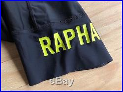 NEW Rapha Pro Team II Bib Shorts'Long' Mens Medium Yellow Black Aero RCC Brevet