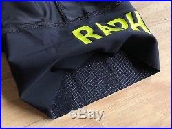 NEW Rapha Pro Team II Bib Shorts'Long' Mens Medium Yellow Black Aero RCC Brevet