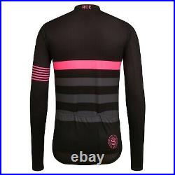 NEW Rapha RCC Men's Cycling Jersey S Pro Team Long Sleeve Midweight Black Pink