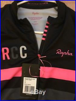 NEW with tags Rapha RCC Pro Team Long Sleeve Mid Weight Jersey Large LRG Black