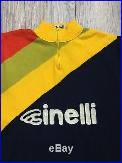 NOS Cinelli Vintage 80s Authentic Cycling Long Sleeve Jersey Maglia Trikot Rare