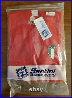 NOS SANTINI vintage wool cycling jersey XL new old stock 80s long sleeve