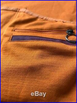 NWOT Rapha Long Sleeve Club Jersey M medium Orange Maroon wool