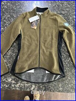 NWT Cafe du CYCLISTE Cycling Jersey Size Med. Cycling Coat, Jacket. Pockets