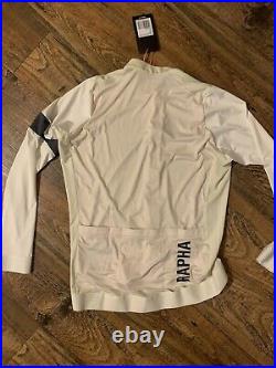 NWT Rapha Pro Team Long Sleeve Training Jersey Off-White/White Size XL
