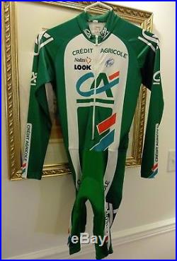 Nalini Credit Agricole Look Long Sleeve Cycling Skinsuit Size 4