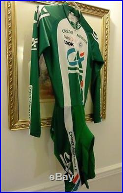 Nalini Credit Agricole Look Long Sleeve Cycling Skinsuit Size 4