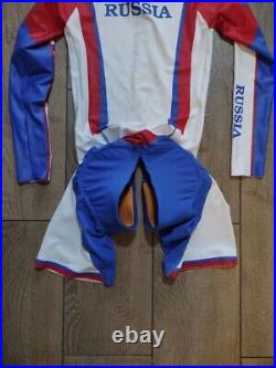 Naliniauthentic team's cycling race suit with long sleeve. Sz M, with crotch zip