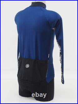 New! Assos Men's Mille GT Long Sleeve Cycling Jersey Size Medium Caleum Blue