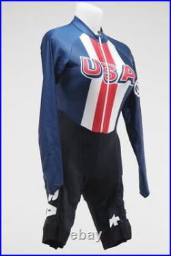 New! Assos Women's Long Sleeve Cycling SkinSuit Size Small USA MTB Custom R/WithB