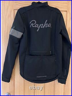 New Black Rapha Classic Winter Training Long Sleeve Cycling Jersey Jacket Large