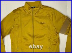 New Gold Rapha Classic Winter Long Sleeve Cycling Jersey Jacket Large Merino