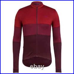 New Maroon Rapha Long Sleeve Tricolour Classic Long Sleeve Cycling Jersey XL