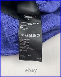 New RAPHA Women's Classic Long Sleeve Jersey II Purple Size XS