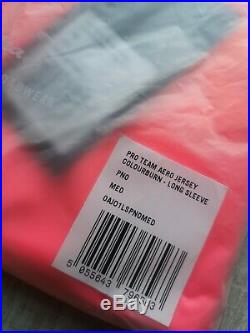 New Rapha Orange Pink Long Sleeve Pro Team Aero Colourburn Black Friday Size M