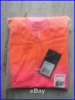 New Rapha Orange Pink Long Sleeve Pro Team Aero Colourburn Size M Bike Sport