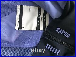 New Rapha PRO TEAM Long Sleeve Thermal Colourburn Jersey Blue/Navy Medium