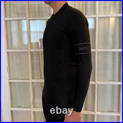 New Rapha Pro Team Cycling Black Long Sleeve Jersey Midweight Large