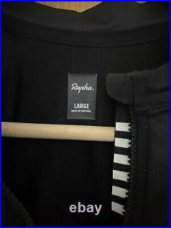 New Rapha Pro Team Cycling Black Long Sleeve Jersey Midweight Large