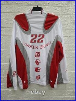 New Unseen Being Long Sleeve Unseen Team Jersey White, Red Size Medium